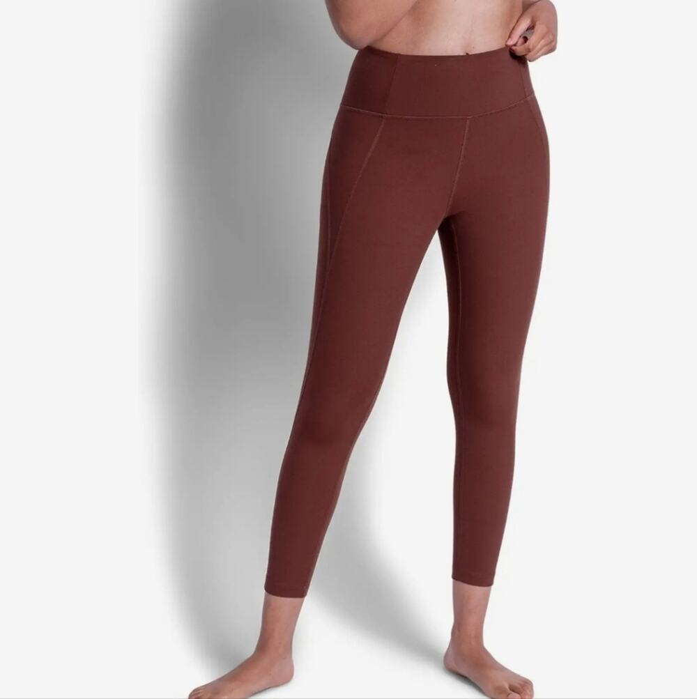 NWT Girlfriend Collective Compressive High Rise 7/8 Leggings Brown Medium NEW